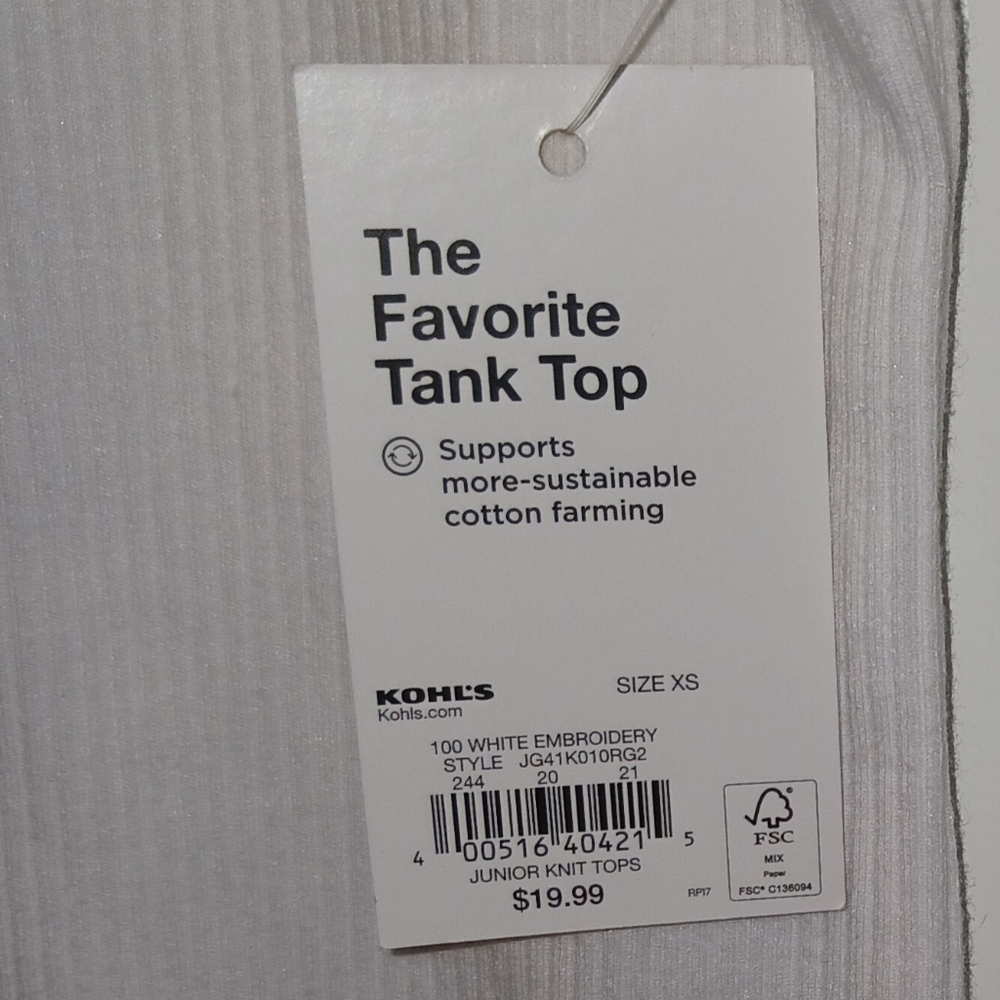 🍒🤍NWT TANK TOP & HAT SET🤍🍒 - Picture 2 of 7